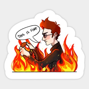 Good omends Crowley Sticker